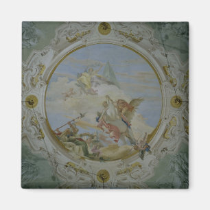 Aimant Bellerophon montant Pegasus, c.1746-47 (fresque)