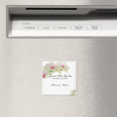 Aimant Belles orchidées blanches et roses chaudes Sauvez (In Situ (Lave-vaisselle))