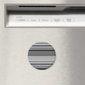 Aimant Belles rayures gris noir (In Situ (Lave-vaisselle))