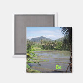 Aimant Belles rizières de Bali (Recto/Verso)