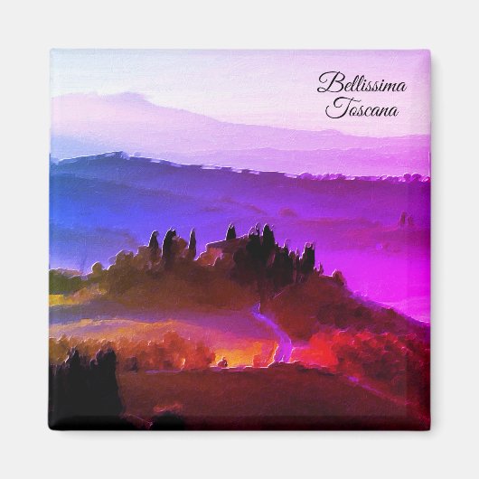 Aimant *~* Bellissima Toscane Langue italienne Toscane (Devant)