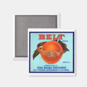 Aimant Belt Brand California Oranges (Recto/Verso)