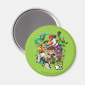 Aimant Ben 10 Alien Rush Graphique (Recto/Verso)