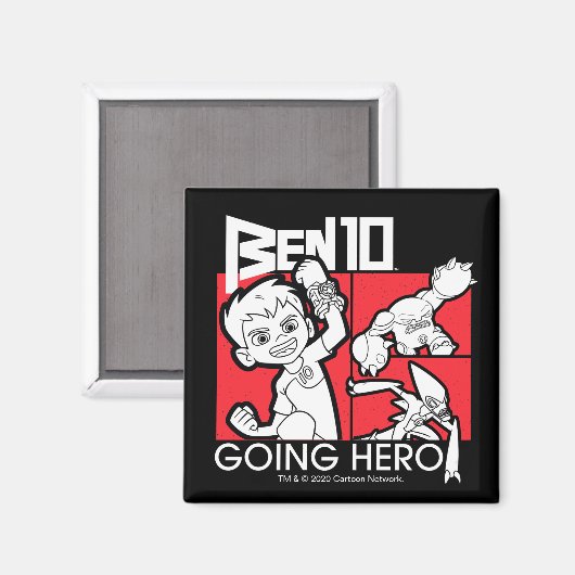 Aimant Ben 10 Going Hero (Recto/Verso)