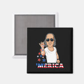 Aimant Ben Franklin 4 juillet l'Amérique (Recto/Verso)