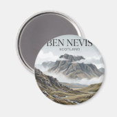 Aimant Ben Nevis Écosse (Recto/Verso)