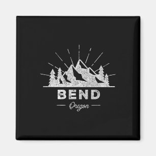 Aimant Bend Oregon ou T Shirt Vintage Randonnée Rétro Tee