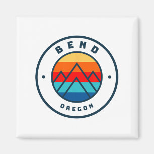 Aimant Bend Oregon Ski Snowboard Ski Voyage en famille