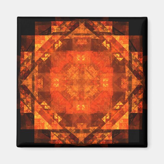 Aimant Bénédiction Abstrait Art Carré magnétique (Devant)