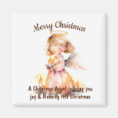 Aimant Bénédiction de l'ange de Noël (Devant)