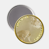 Aimant Bengals Tigers Gold Coin, (Recto/Verso)