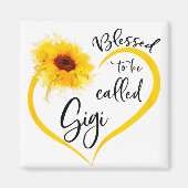 Aimant Béni D'Être Appelé Gigi Dons De Tournesol (Devant)