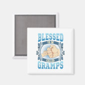 Aimant Béni D'Être Appelé Gramps Cadeaux Gramps Pères D (Recto/Verso)