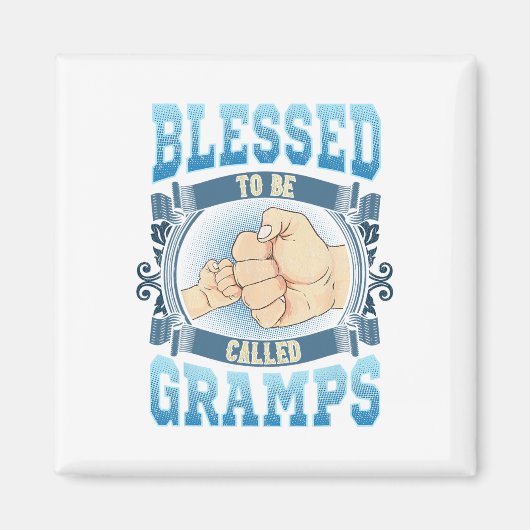 Aimant Béni D'Être Appelé Gramps Cadeaux Gramps Pères D (Devant)