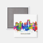 Aimant Benidorm Espagne Skyline (Recto/Verso)