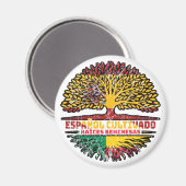Aimant Bénin Béninois Espagnol Espagne Racines Drapeau (Recto/Verso)