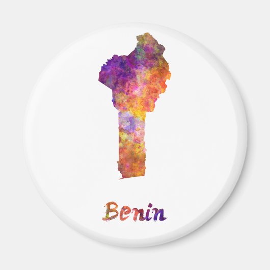Aimant Bénin en aquarelle (Devant)