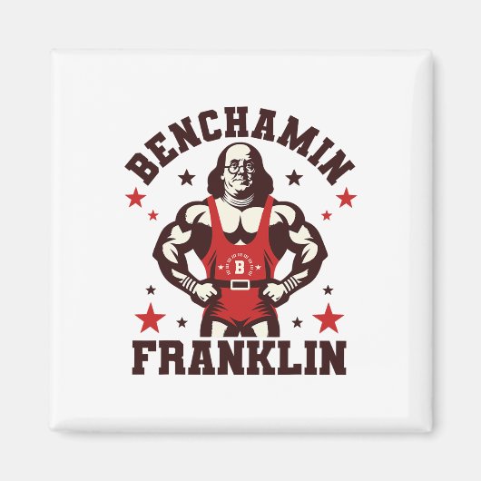 Aimant Benjamin Benchamin Franklin Bench Press Bodybuildi (Devant)