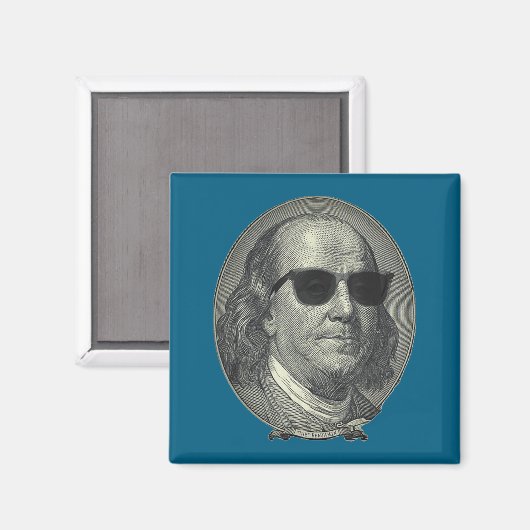 Aimant Benjamin Franklin The Benjamin Its All About  (Recto/Verso)