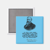 Aimant Benjamin Harrison (23e président des États-Unis) c (Recto/Verso)