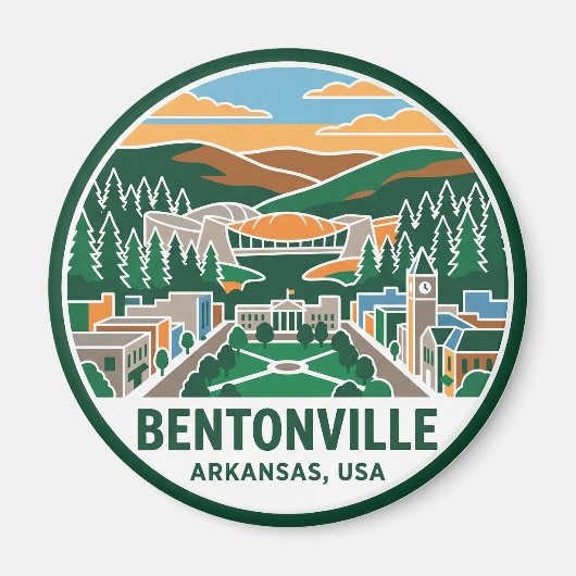 Aimant Bentonville Arkansas (Devant)