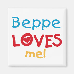 Aimant Beppe aime mes t-shirts et cadeaux