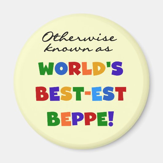 Aimant Beppe le plus connu (Devant)