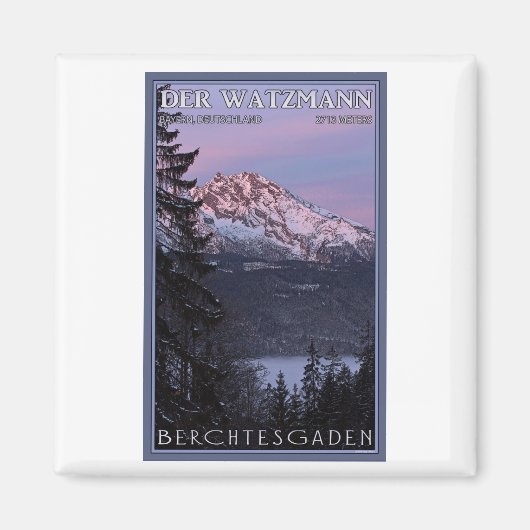 Aimant Berchtesgaden - Watzmann Alpenglow (Devant)
