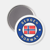 Aimant Bergen Norvège (Recto/Verso)