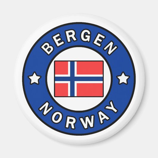 Aimant Bergen Norvège (Devant)