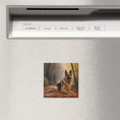 Aimant Berger allemand en automne Feuilles automne Inspir (In Situ (Lave-vaisselle))