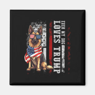 Aimant Berger Allemand Même Mon Chien Aime Trump Drôle