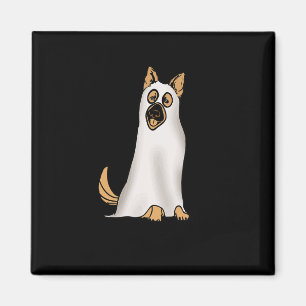 Aimant Berger allemand mignon chien porter Fantôme drôle
