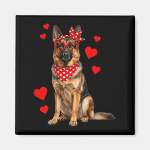 Aimant Berger Allemand Saint Valentin Amoureux des Chiens