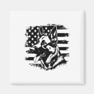 Aimant Berger Allemand Usa Drapeau Sungels Patriotique 4e