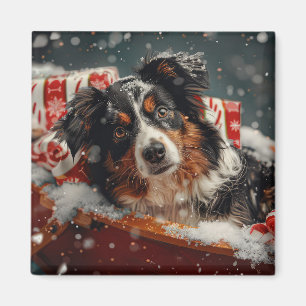 Aimant Berger Australien de Noël Festif