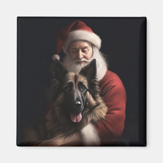 Aimant Berger belge Saint-Nicolas Fête de Noël (Devant)