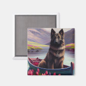 Aimant Berger belge sur une pagaie : une aventure Pittore (Recto/Verso)