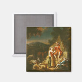 Aimant Berger Jouer une Flûte (Recto/Verso)
