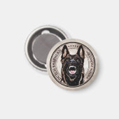 Aimant Berger néerlandais - Hollandse Herdershond (Recto/Verso)