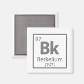 Aimant Berkelium - Berkeley Science - Tableau périodique (Recto/Verso)