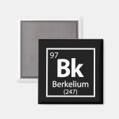 Aimant Berkelium - Berkeley Science - Tableau périodique (Recto/Verso)