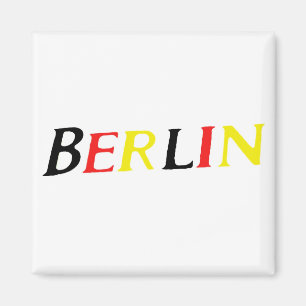 Aimant Berlin, Allemagne en couleurs du drapeau