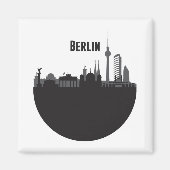 Aimant Berlin Stadt Silhouette Skyline (Devant)