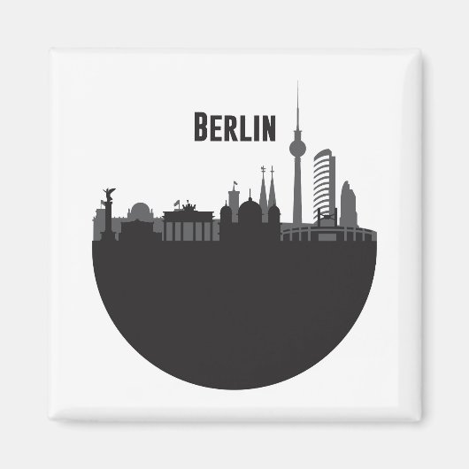 Aimant Berlin Stadt Silhouette Skyline (Devant)
