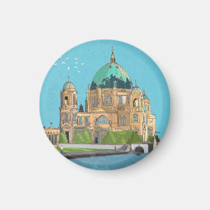 Aimant Berliner Dom Allemagne Illustration fantasque