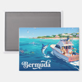 Aimant Bermuda Bermudes (Recto/Verso)