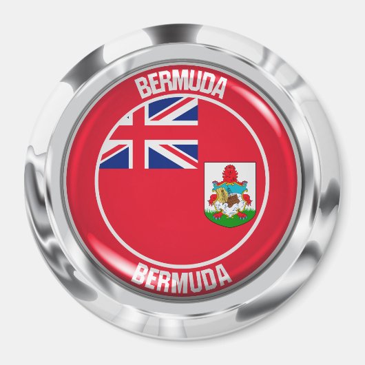 Aimant Bermuda Round Emblem (Devant)