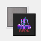 Aimant Bern Ski Et Snowboard Retro 90s Bern Ski (Recto/Verso)