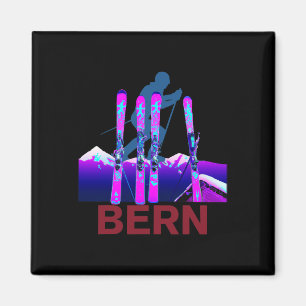 Aimant Bern Ski Et Snowboard Retro 90s Bern Ski